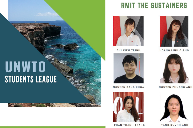 The Sustainers consist of six second-year Tourism and Hospitality Management students from RMIT University’s Hanoi campus: Bui Kieu Trinh, Hoang Linh Giang, Nguyen Dang Khoa, Nguyen Phuong Anh, Phan Thanh Trang, and Tang Quynh Anh.