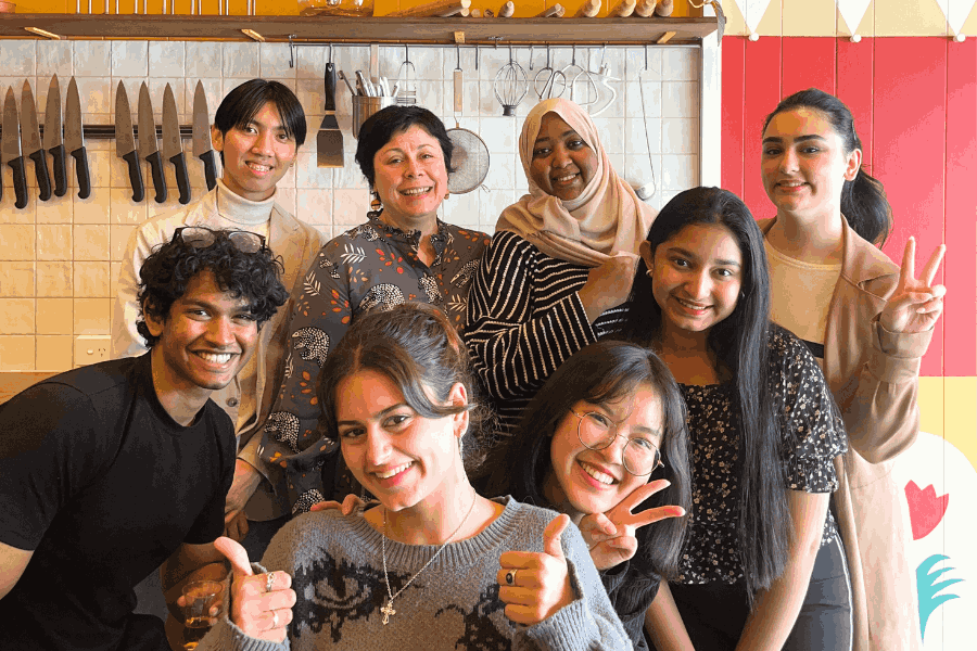 rmit-student-suzee-taking-a-group-photo-with-her-fellow-interns