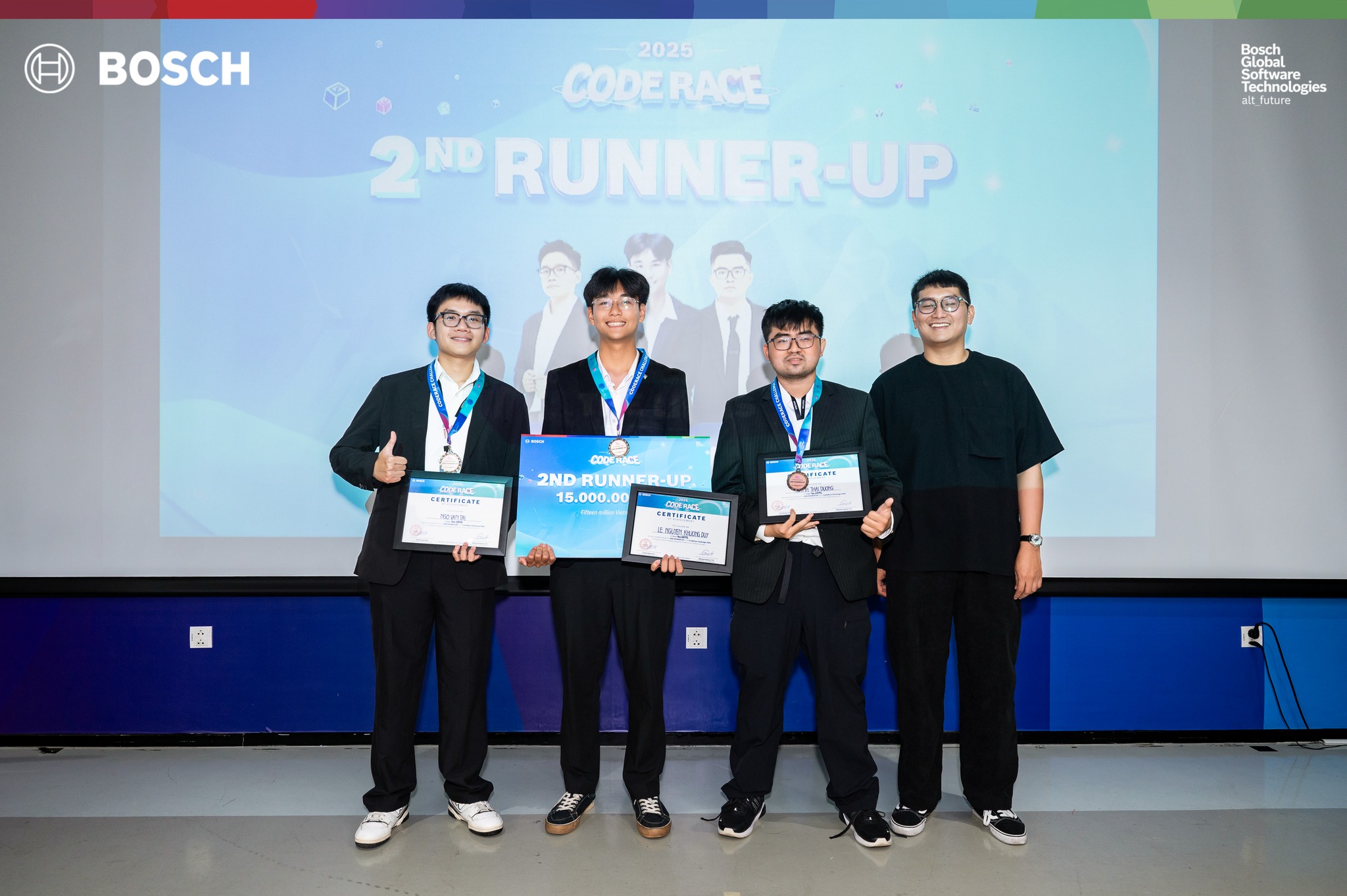 Bosch-code-race-student-prize-presentation