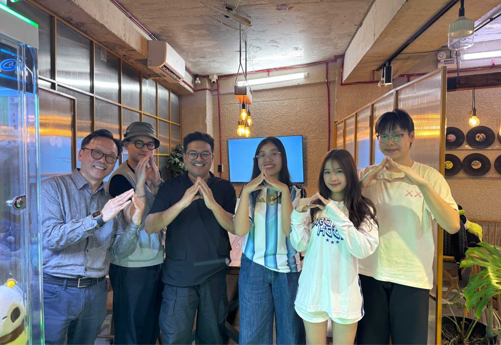 Team members with their mentors