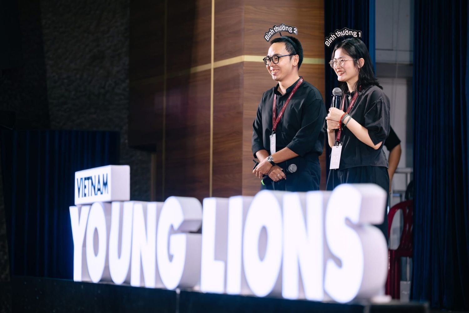 Giang (right), with her Team PROIMATE100 at Young Lions 