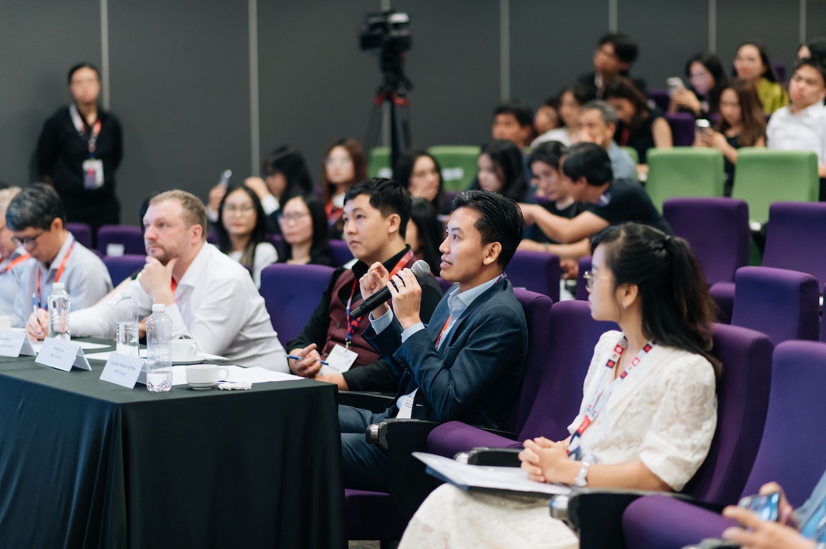 Judge asking a question during the competition