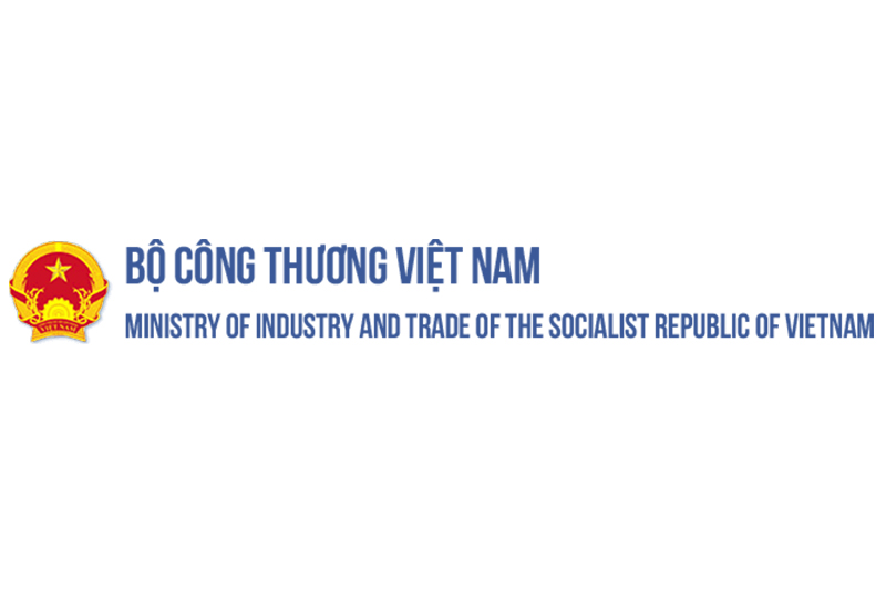 Logo of the Ministry of Industry and Trade of the Socialist Republic of Vietnam, featuring the text "Bộ Công Thương Việt Nam" and "Ministry of Industry and Trade of the Socialist Republic of Vietnam" with the national emblem on the left.