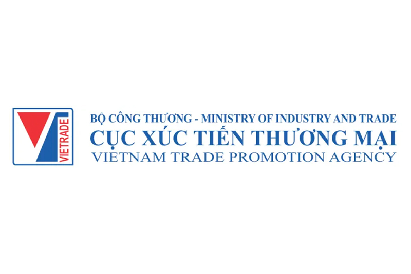 Logo of the Vietnam Trade Promotion Agency with the text "Bộ Công Thương - Ministry of Industry and Trade" and "Cục Xúc Tiến Thương Mại - Vietnam Trade Promotion Agency" alongside the VIETRADE symbol.