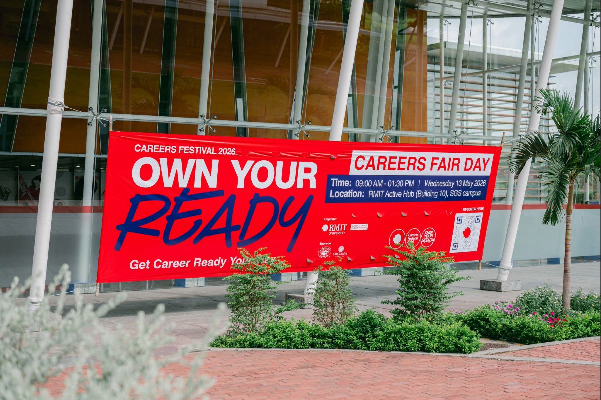 A banner of careers fair day 