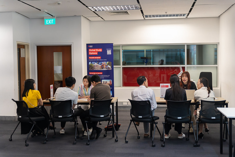 Parents and students attending one-on-one consultations following the Information session: Explore global study options with RMIT, held in April 2026.