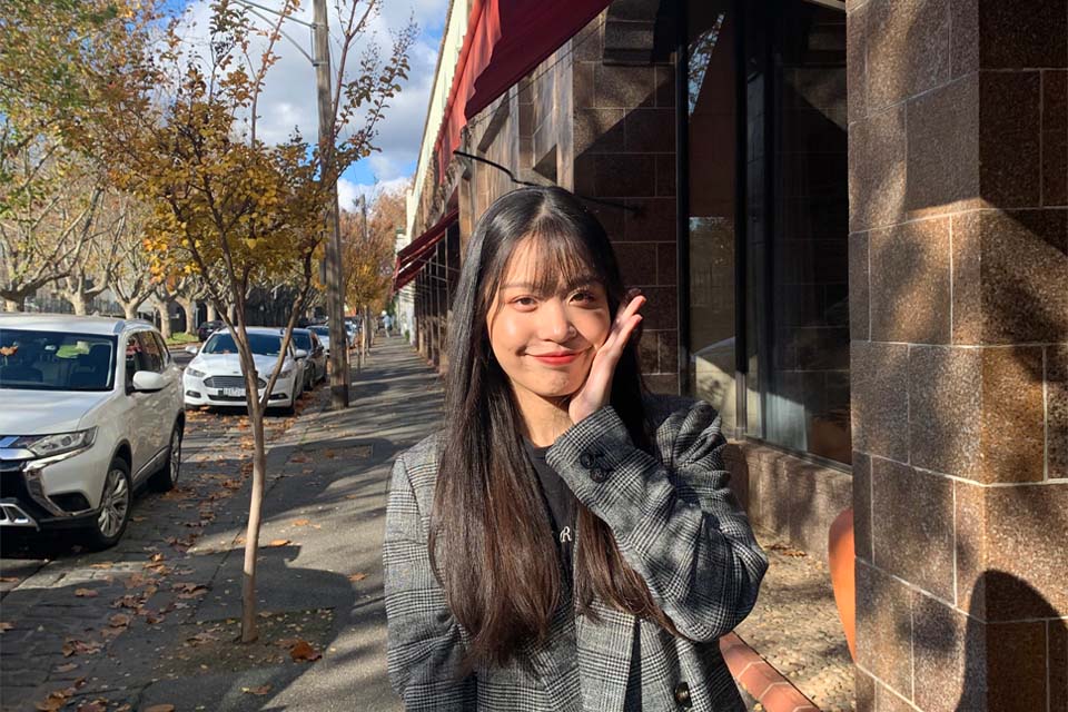 a girl posing for photo