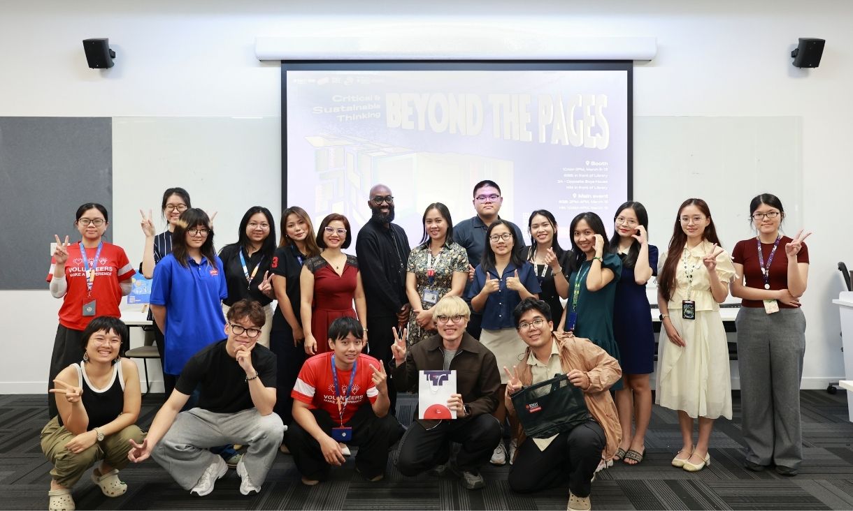 the photos showing a group of people taking photograph together