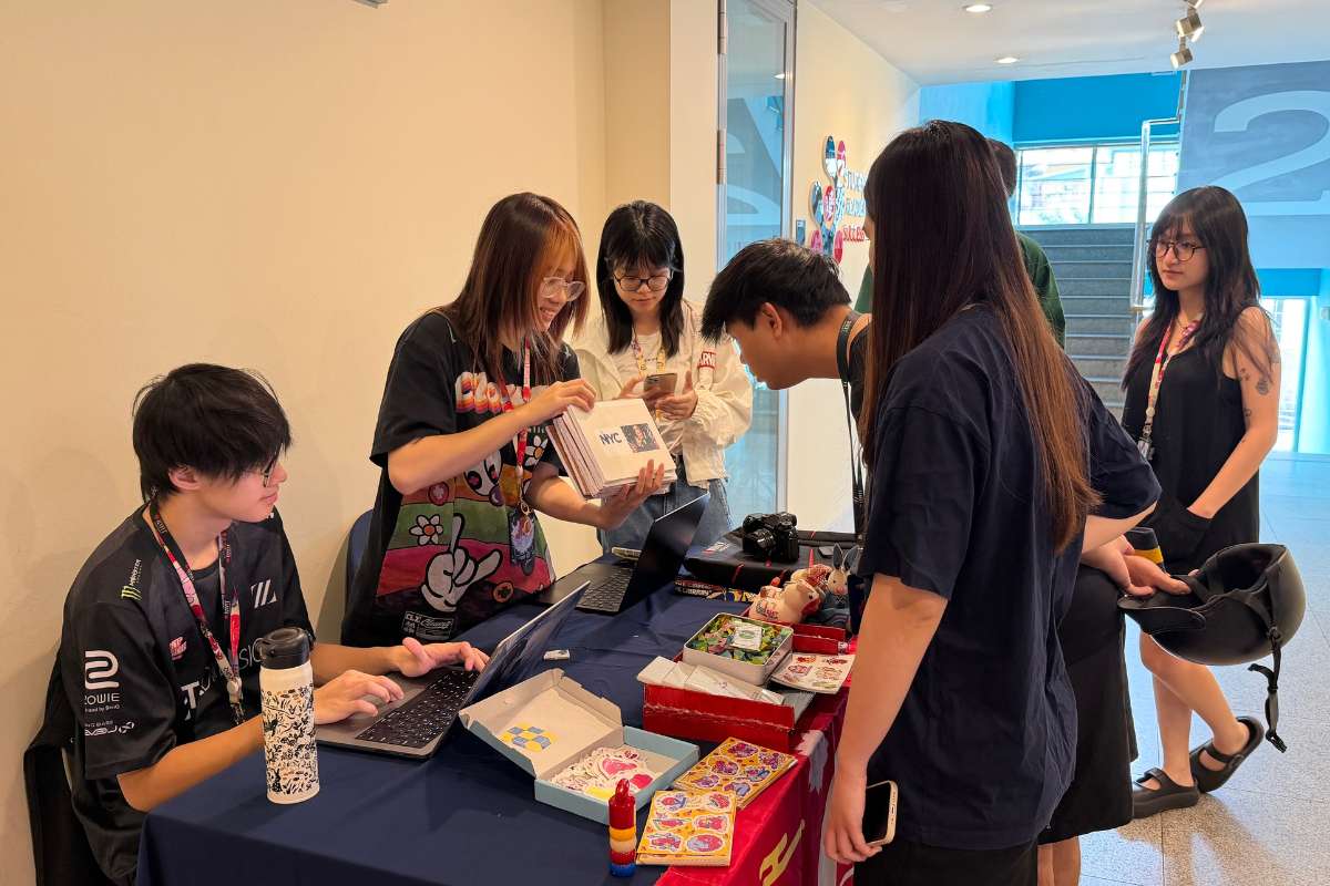 Students are registering for events