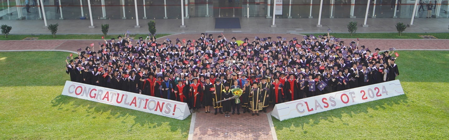 Group photo of graduation cohort in Saigon South