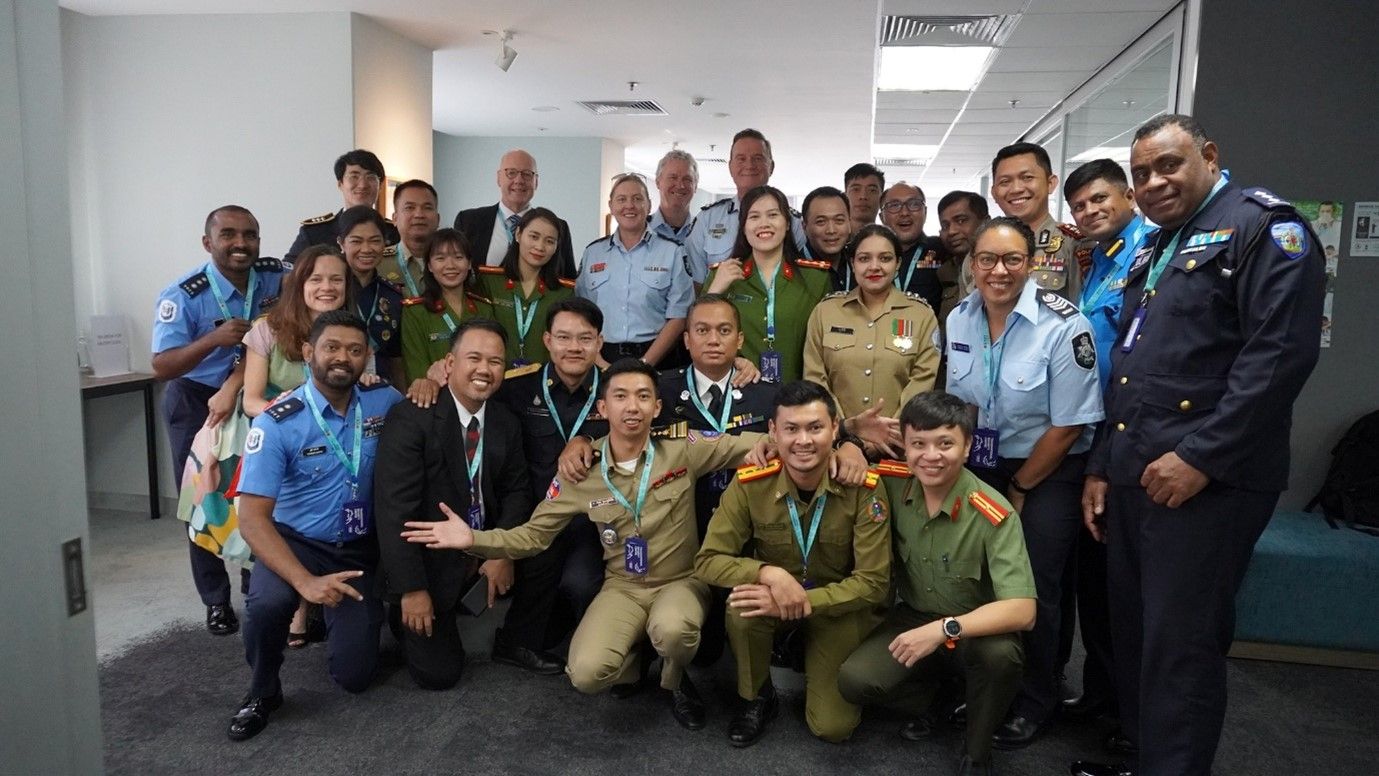 Chhay Bunrummanith (centre/front) with colleagues from the ARLEMP 54 network in Hanoi.