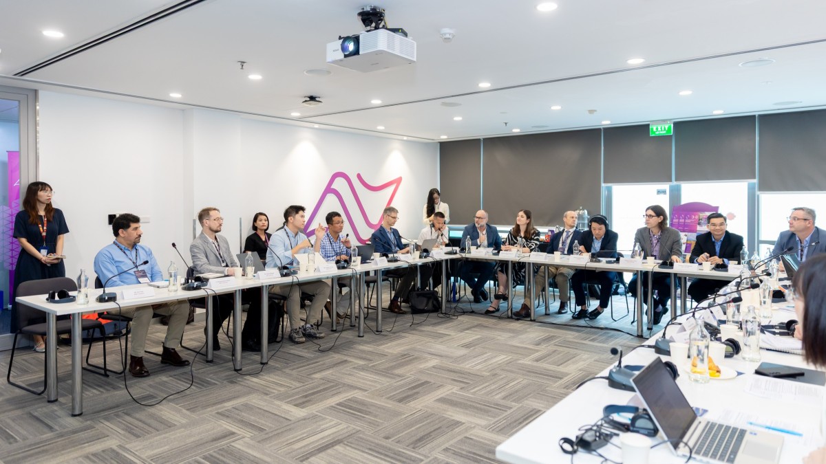 Wide shot of roundtable