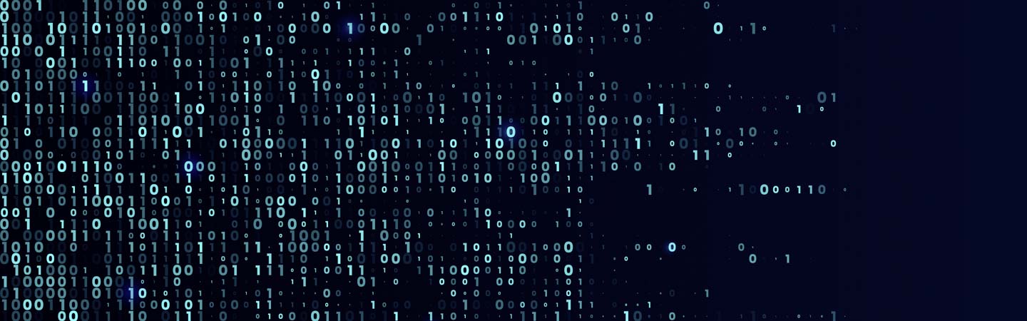 A stream of binary matrix code on the screen. numbers of the computer matrix. The concept of coding, hacker or mining of crypto-currency bitcoin. Vector illustration.