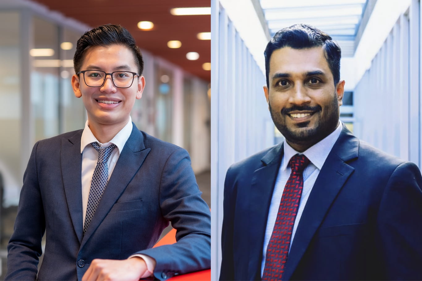 Dr Pham Nguyen Anh Huy (left) and Dr Irfan Haider Shakri (right) 