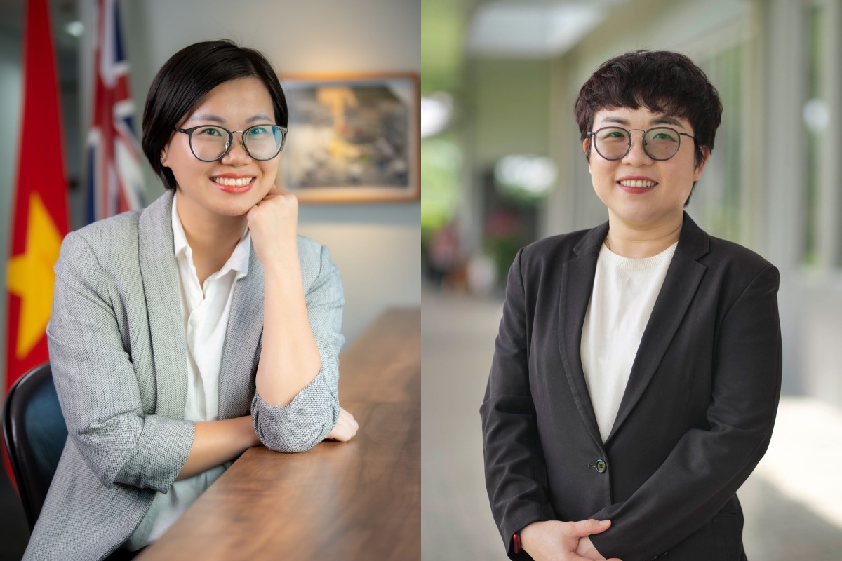 Ảnh chân dung hai tiến sĩ