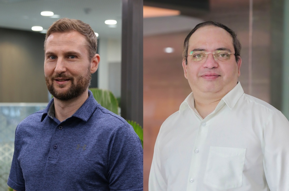 Dr Jeff Nijsse (left) and Dr Sreenivas Tirumala