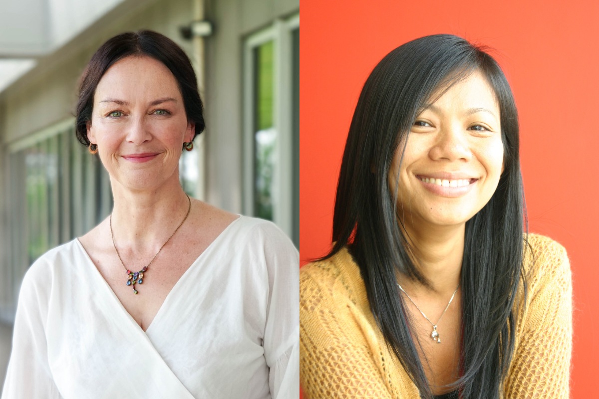 Associate Professor Donna Cleveland (left) and Ms Lam Hong Lan (right) from the School of Communication & Design at RMIT Vietnam. (Photo: RMIT) 