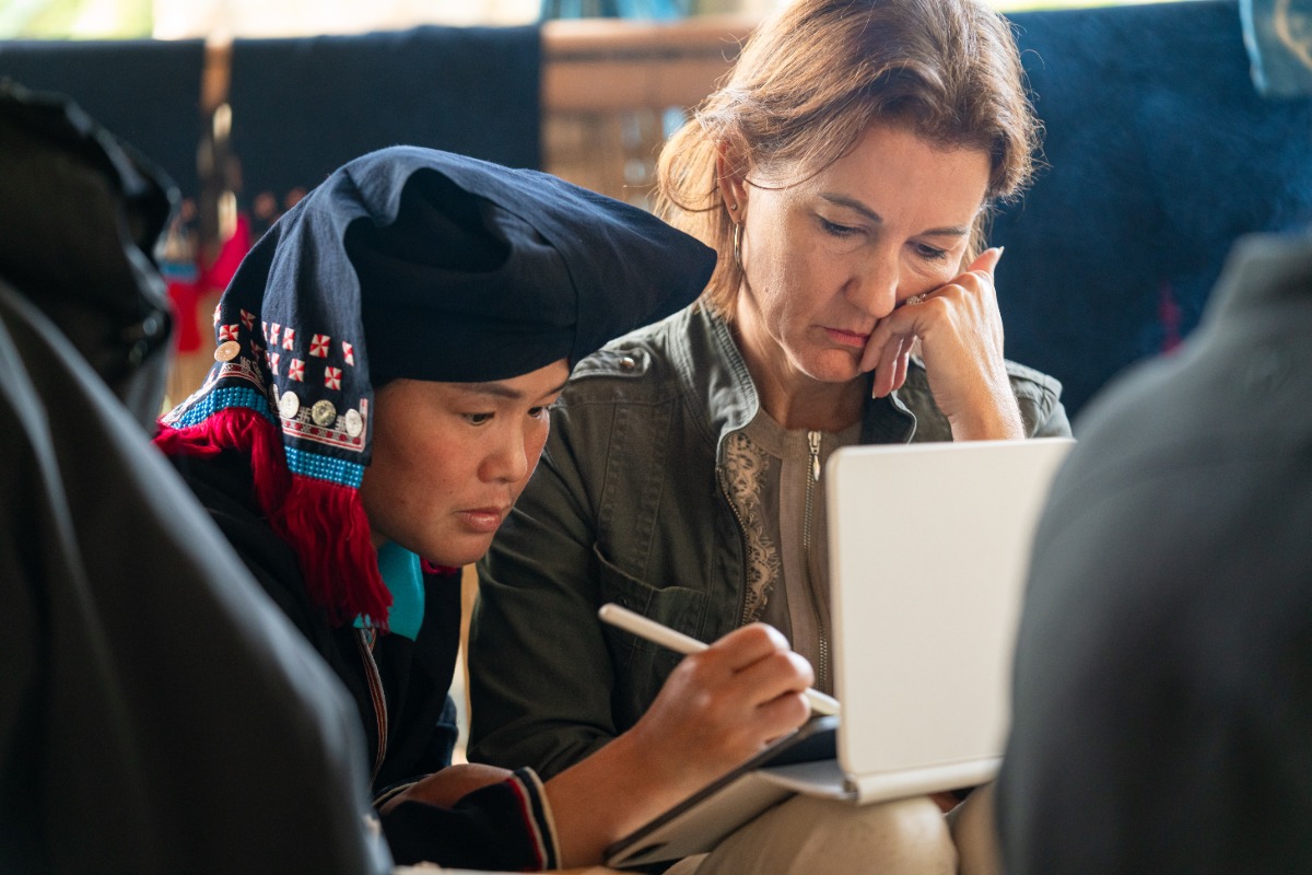 "We’re excited to welcome unconventional, regenerative and community-based approaches to fashion," says Corinna Joyce (right), Project Lead for IFFTI 2026. (Photo: Vietnam Design Research Studio) 