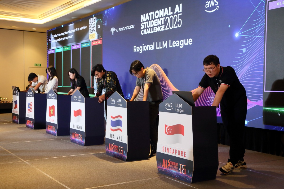Representing Vietnam, Seokyung Kim joins top student developers from six ASEAN countries in a high-stakes live benchmarking round. (Photo: National AI Student Challenge 2025 by AI Singapore)