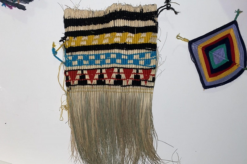 Australian artist Muhubo Salieman shared a beautiful wall hanging made entirely of wool.