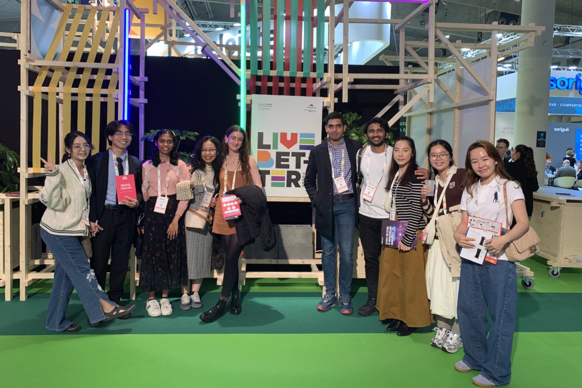 Khue joined the Smart City Expo World Congress 2024 in Barcelona as part of RMIT’s Global Citizen Leadership program. (Photo courtesy of Khuu Minh Khue)