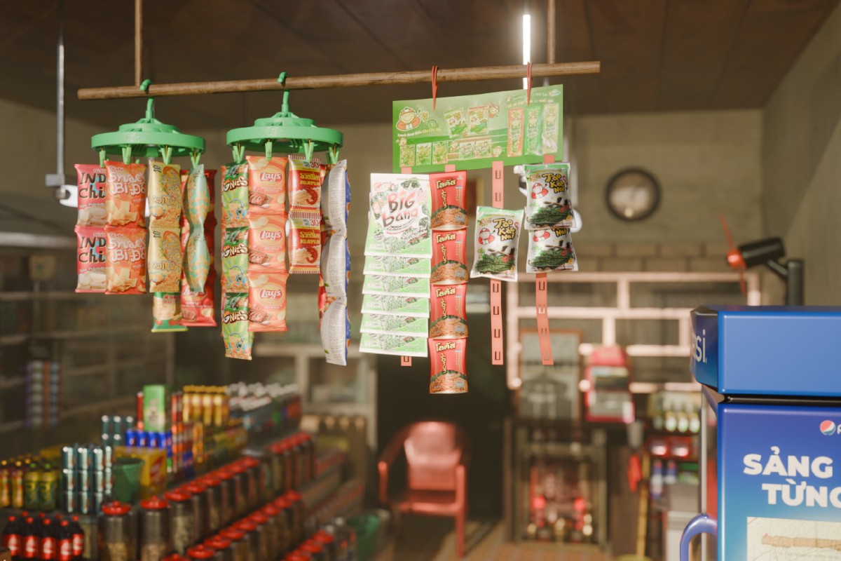 Huy Ky Confectionery, Cho Lon – a traditional corner shop filled with childhood snacks and community warmth. (Created by Huynh Truc Nhat Minh) 
