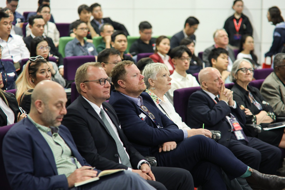 A corner of the event space with participation from university leaders, faculty members, and invited guests at the CBET launch. (Photo: RMIT) 