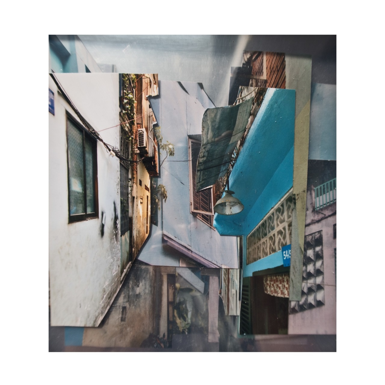 Examples of Ms Grunewald’s work on display at the Super Tight exhibition.