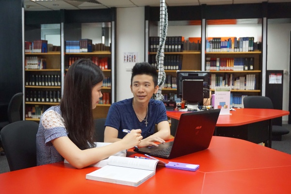 Ha An appreciates the modern facilities on campus.