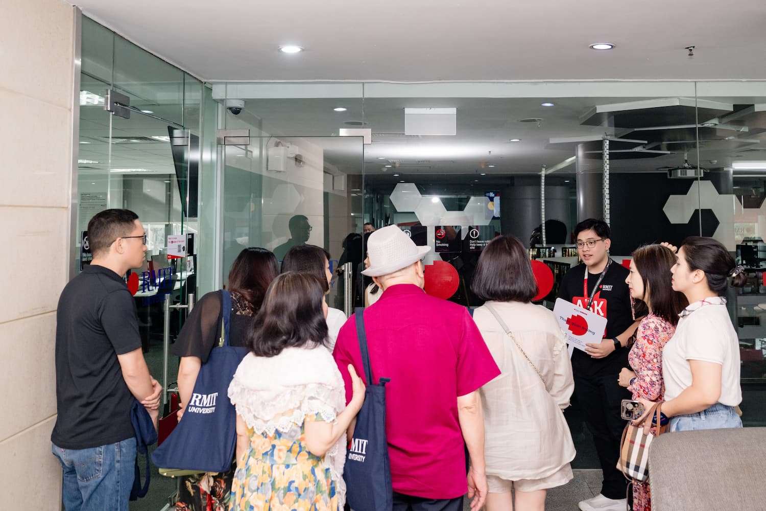 Parents and families visited RMIT’s Hanoi campus.