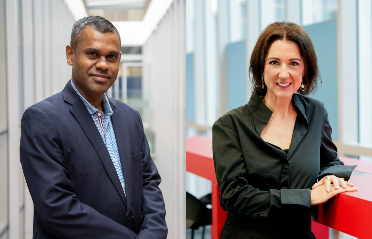 Giáo sư Rajkishore Nayak và bà Corinna Joyce