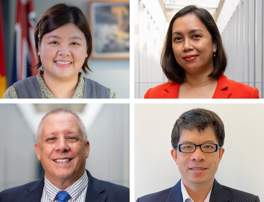 (Pictured left to right, top to bottom) RMIT academics Dr Nguyen Thi Van Anh, Dr Alrence S. Halibas, Professor Robert McClelland, Dr Nguyen Hoang Thuan