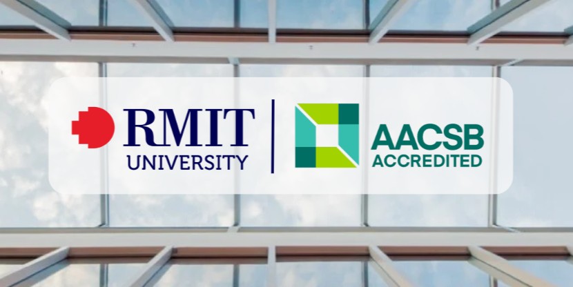 RMIT and AACSB logos
