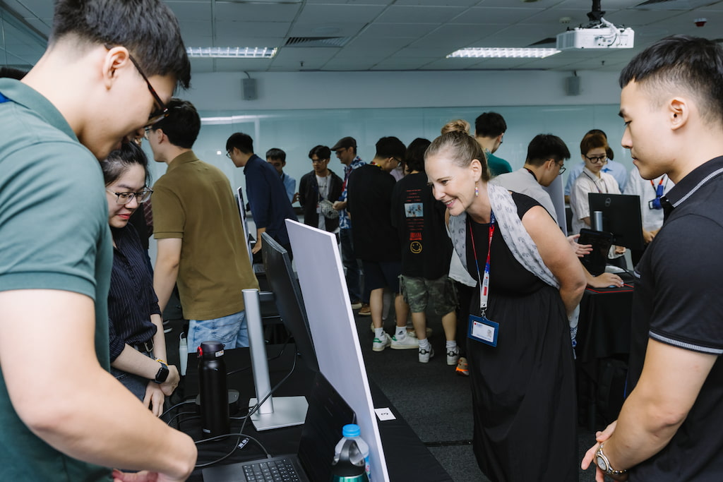 RMIT Hanoi students showcased diverse tech projects.   