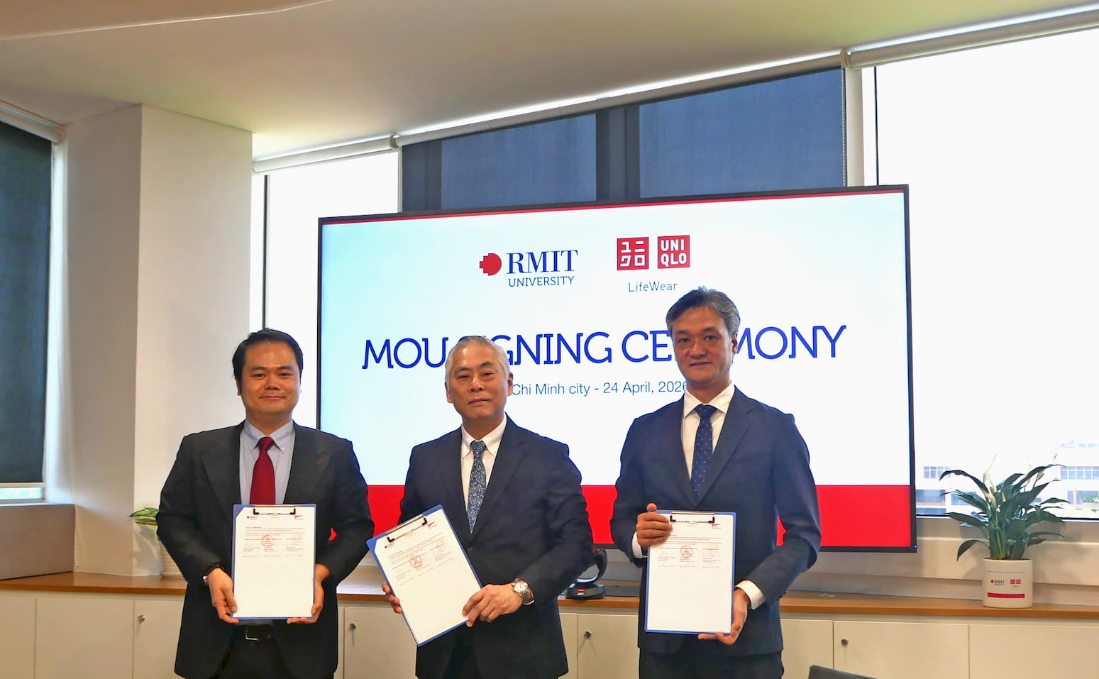 Lễ ký kết diễn ra tại cơ sở Nam Sài Gòn của Đại học RMIT vào ngày 24/04/2026.