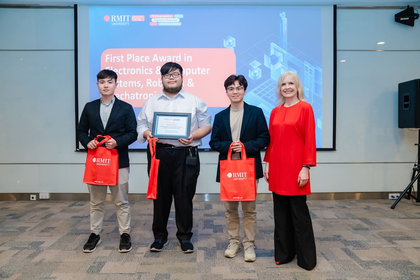 In the Electronics and Robotics program, the First Place Award was claimed by Unidentified Flying Chickens for SkyWatch, a long-endurance budget UAV.   