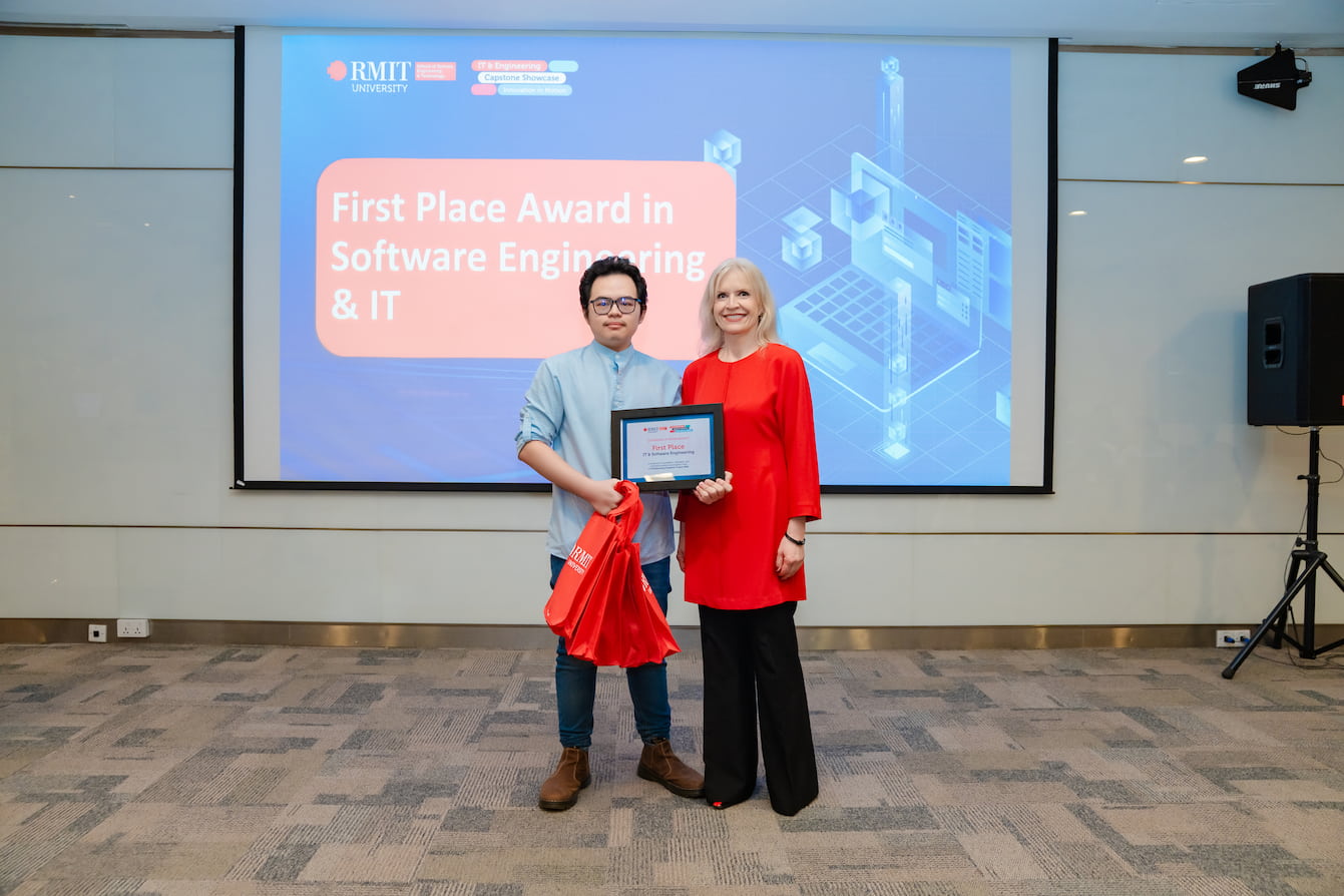 In the Software Engineering and IT program, the First Place Award went to Digital Meridian for Pictor, an AI-powered generator for brand guidelines and design systems.   