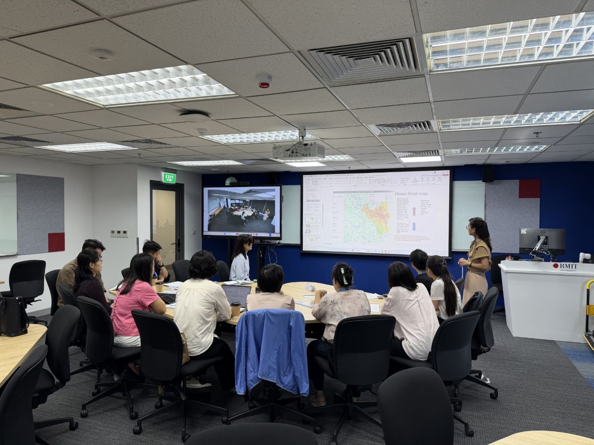 Group of people in a classroom
