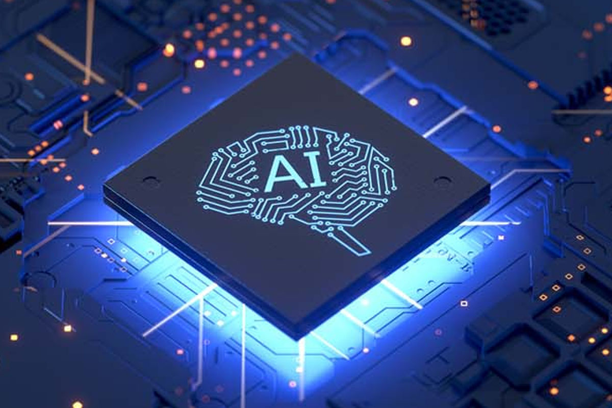 chip with the words AI on it