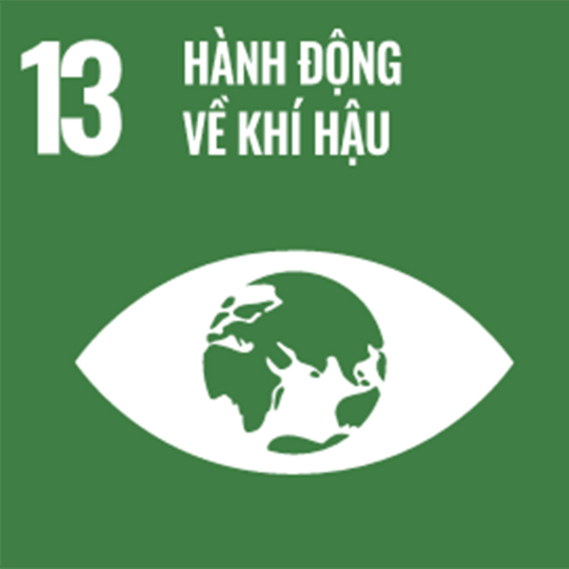 logo on a green background