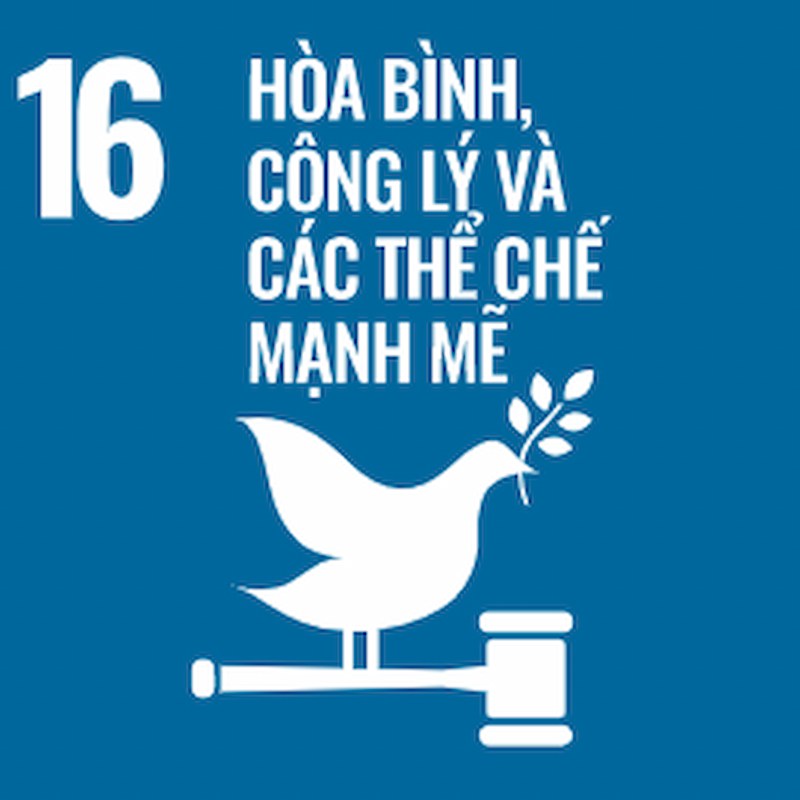 logo on a blue background