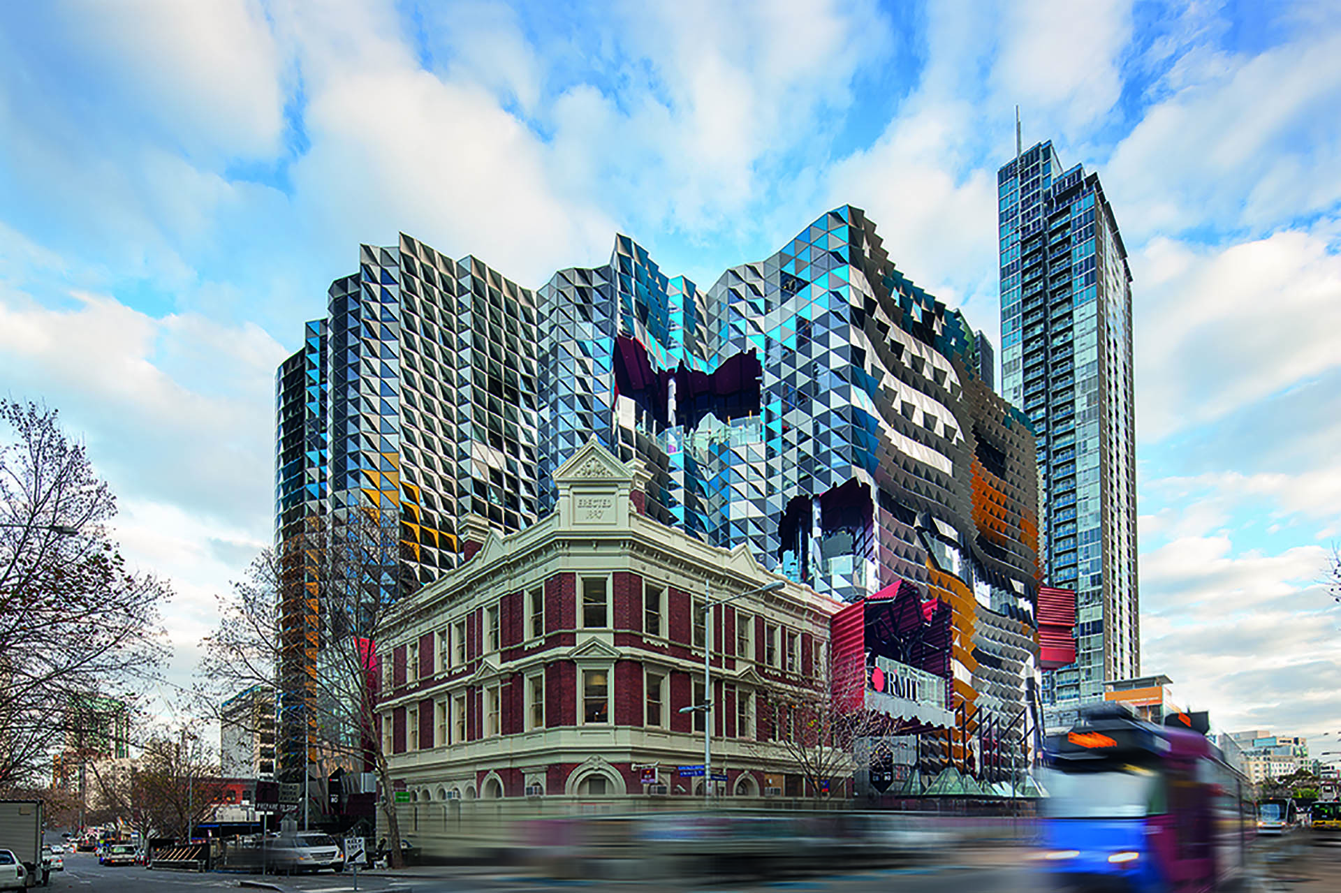 RMIT Melbourne. Showing the outside buildings texture.