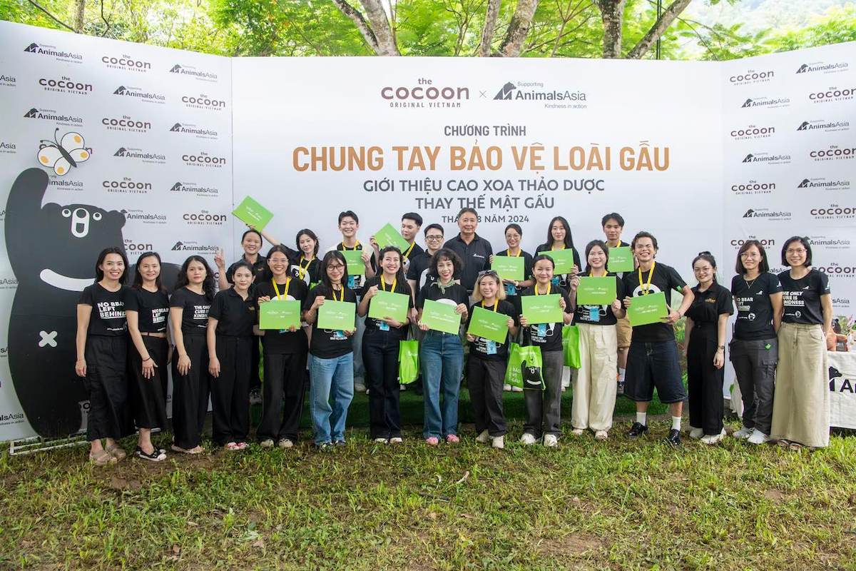 Cocoon team at the bear conservation campaign