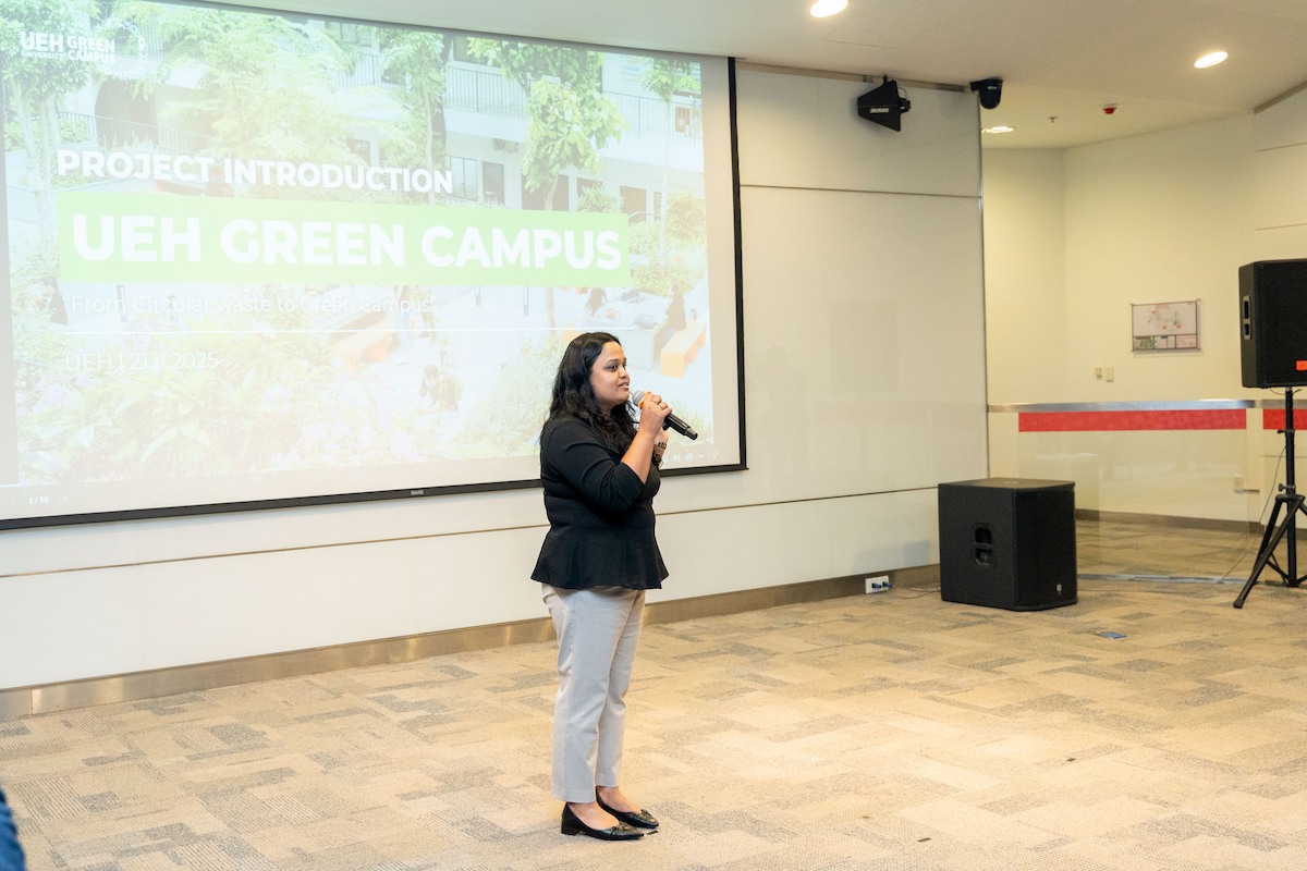 Sandhya Rao, M.Arch - Lecturer in Architecture & Urban Design at the University of Economics Ho Chi Minh City, shares insights at the workshop