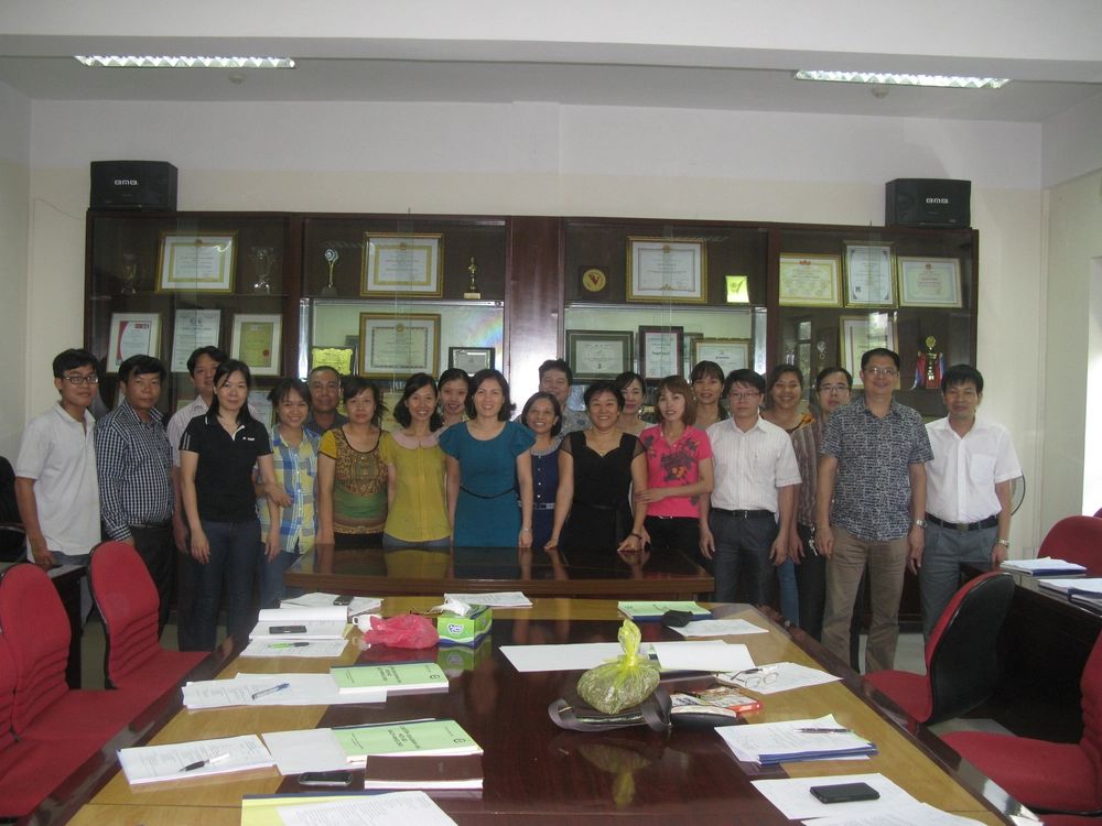 Researchers and project partners at a medicinal plant project meeting