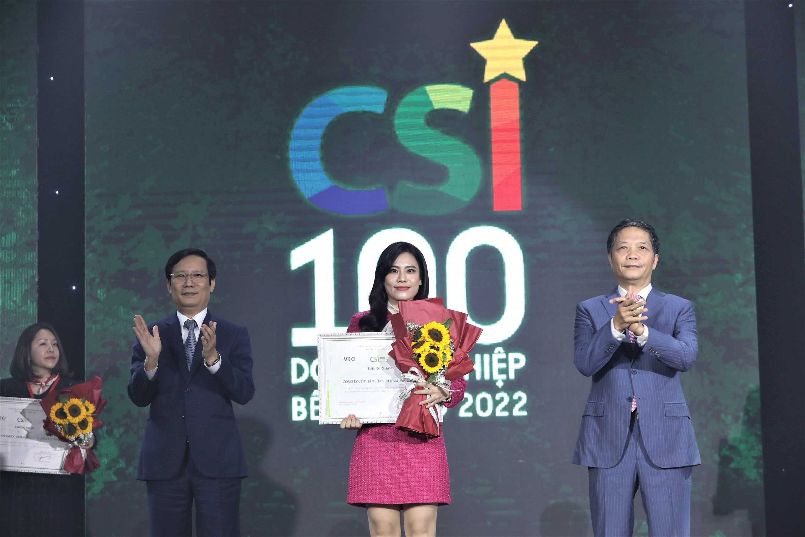 Vinamilk honoured in the CSI 100 sustainable business ranking 2022
