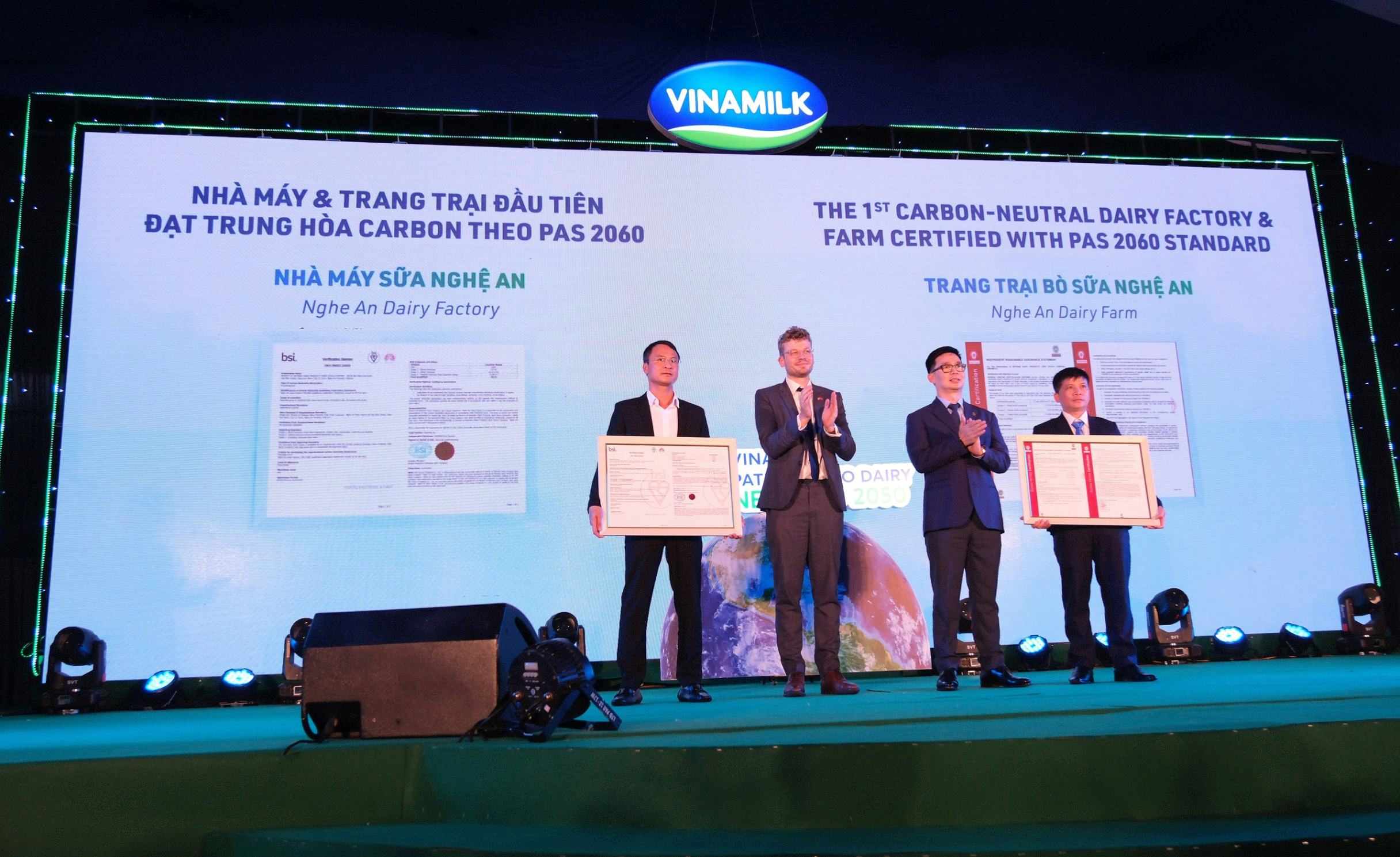 Vinamilk celebrates first PAS 2060-certified carbon-neutral dairy factory and farm