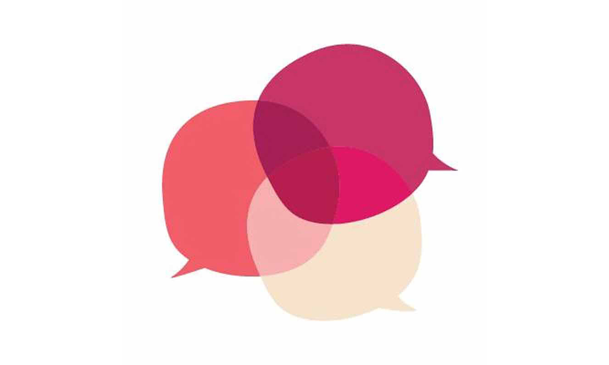 The image with three chat bubble