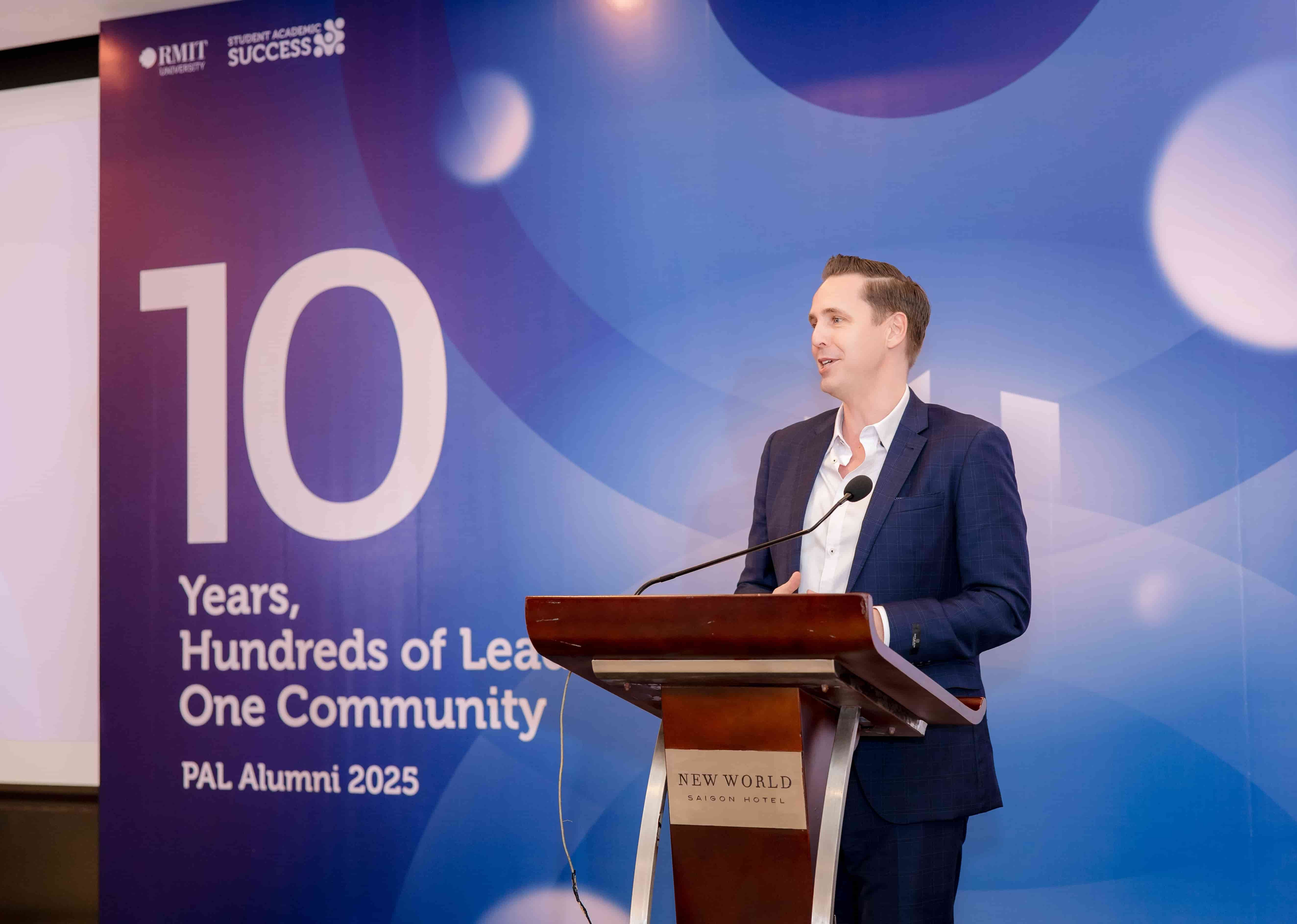 At the PAL 10-Year Alumni Dinner, Senior Manager of Student Success Danny Green reflected on the program’s impact 