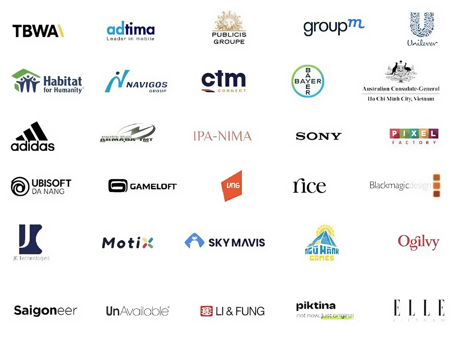 30 SCD industry partners' logos.
